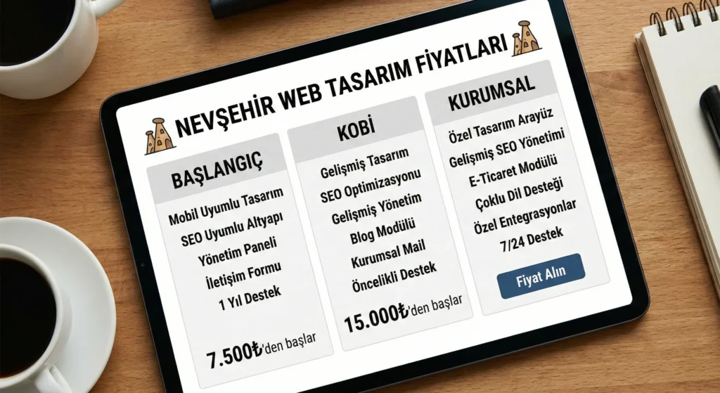 Nevşehir Web Tasarım Fiyatları